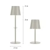 Akku Tischleuchten 4er Set, beige (greige) Indoor, Outdoor, Camping
