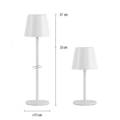Akku Tischleuchten 3er Set, weiß Indoor, Outdoor, Camping