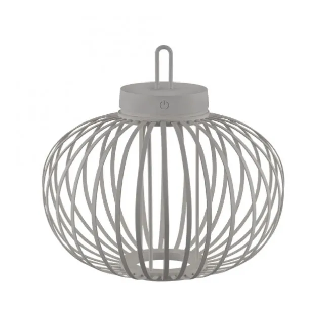 JUST LIGHT Akku Leuchte Gabbia Tisch oder Pendelleuchte, weiß