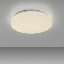 JUST LIGHT LED Deckenleuchte URANUS, weiss, Sternenhimmeloptik