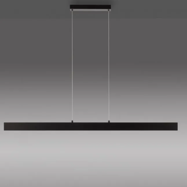 JUST LIGHT LED Pendelleuchte DRITTO, schwarz,linear