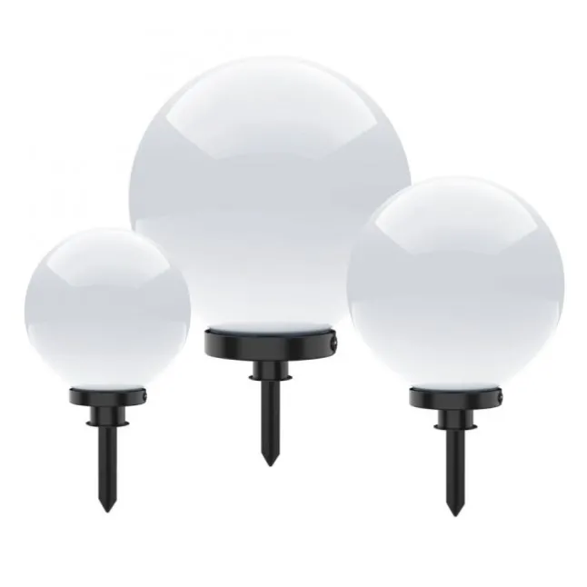 Kugelleuchten im 3er Set in Ø 30, 40 und 50 cm, weiß, Opalweiß
