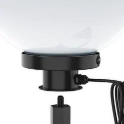 Kugelleuchte, weiß, Ø 50 cm, IP 44, mit Erspieß, inkl. Zuleitung