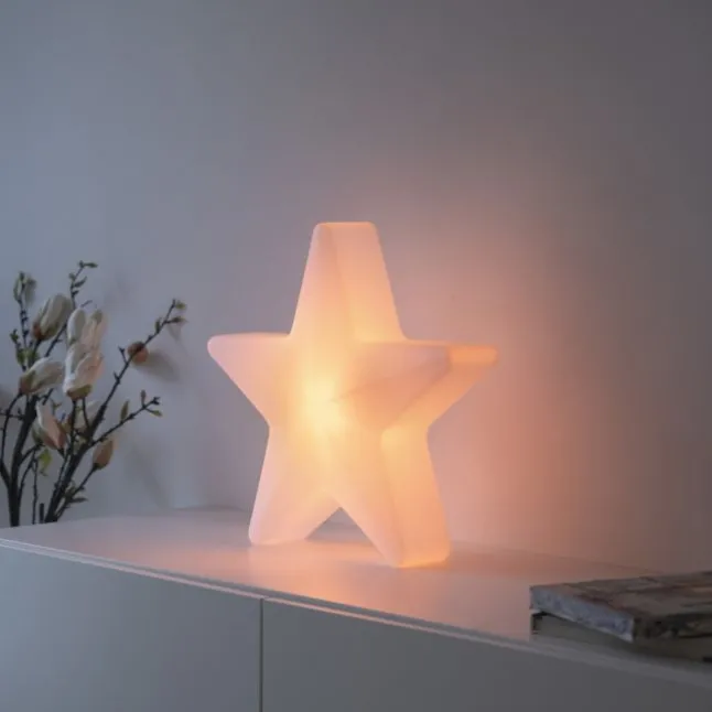 LED Akku Leuchte AKKU-STAR, weiss, klein, Deko-Leuchte Outdoor, IP44, USB-Ladekabel