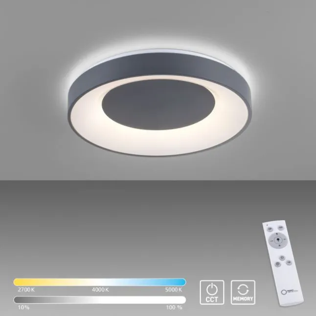 LED Deckenleuchte 50cm, dimmbar, Serienschaltung, CCT, blendfrei