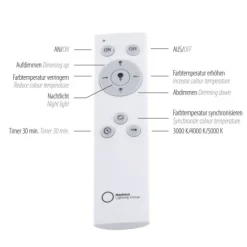 LED Deckenleuchte Ø59cm rund Sternenhimmel Farbwechsel CCT Memoryfunktion