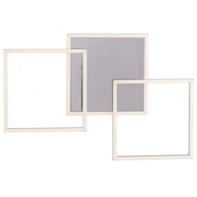 LED Deckenleuchte 3-flammig, quadratisch schwenkbar, warmweiß