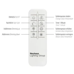LED-Deckenleuchte, holz, CCT, Fernbedienung, Innenleuchte
