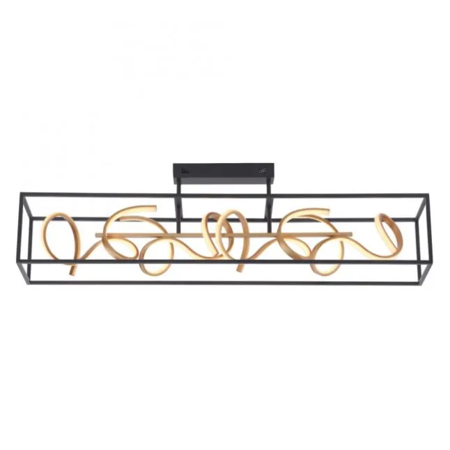 LED Deckenleuchte, modern, geschwungenes Design, dimmbar, energiesparend