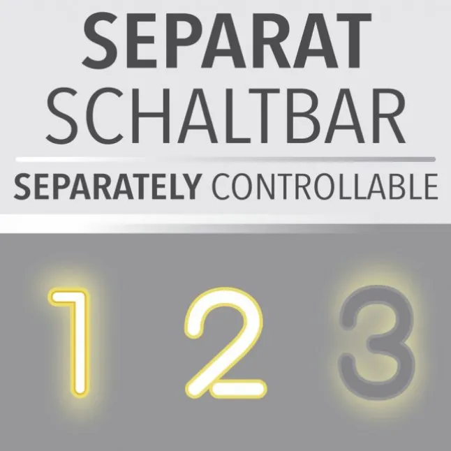 LED Deckenleuchte rechteckig schwarz weiß schaltbar warmweiß Licht