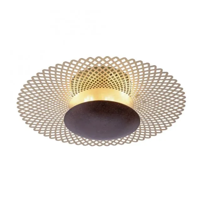 LED Deckenleuchte, rost-gold, indirekt, blendfrei, dimmbar, Memory Funktion