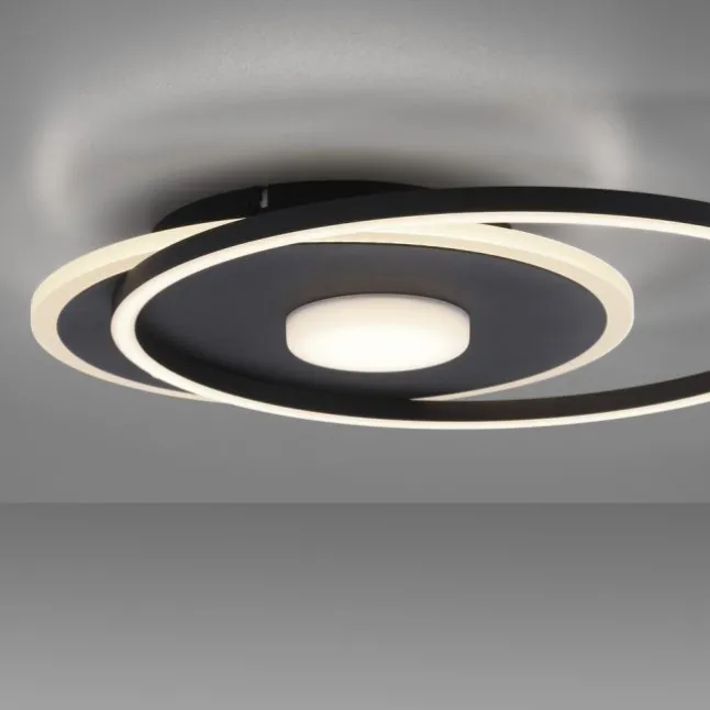 LED Deckenleuchte rund Switchmo schwarz 3 Stufen Dimmung modern