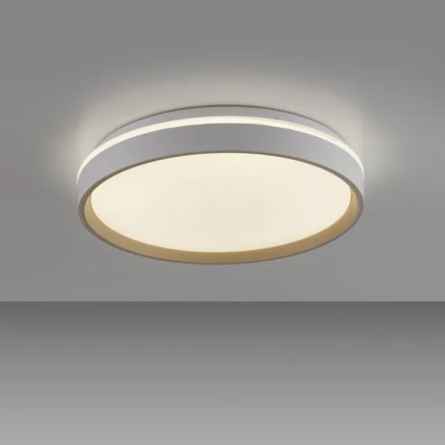 LED Deckenleuchte sandfarben, CCT Fernbedienung