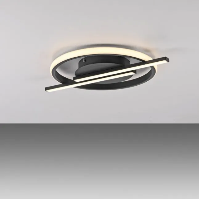 LED Deckenleuchte schwarz modernes Design SimplyDim Memoryfunktion
