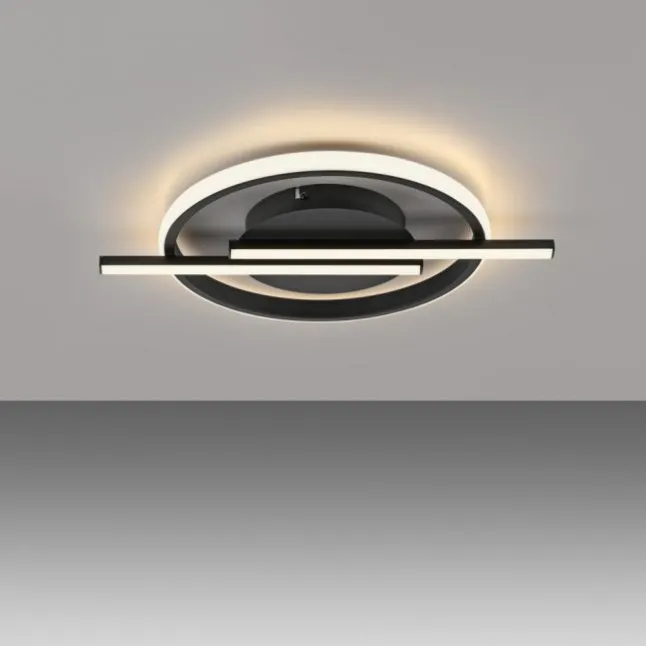 LED Deckenleuchte schwarz modernes Design SimplyDim Memoryfunktion