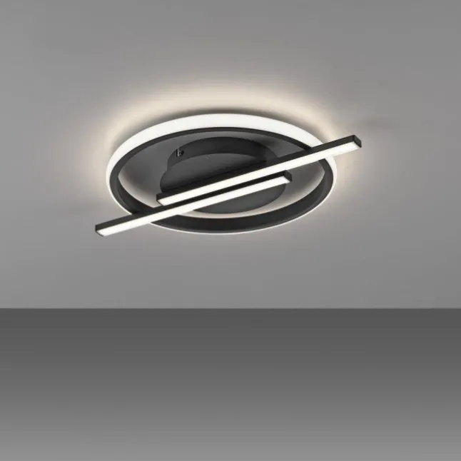 LED Deckenleuchte schwarz modernes Design SimplyDim Memoryfunktion