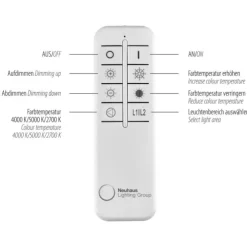 LED Deckenleuchte silberfarbig rund dimmbar CCT Memoryfunktion