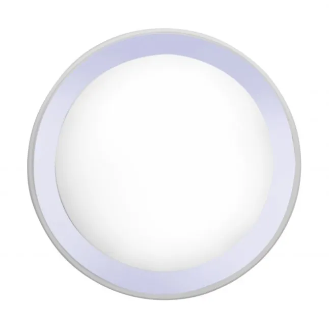LED-Deckenleuchte, Smart Home, chromfarben, rund, Ø45cm, Tuya App