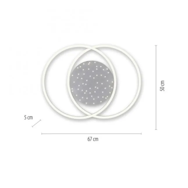 LED-Deckenleuchte, stahlfarben, Fernbdienung, dimmbar, CCT