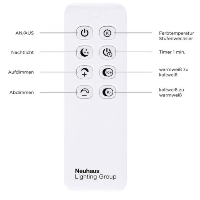 LED Deckenleuchte, stahlfarben, modernes Design, CCT-Steuerung, Flur