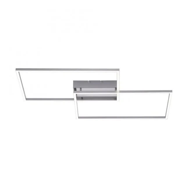 LED-Deckenleuchte, stahlfarben, CCT Steuerung , dimmbar, modern