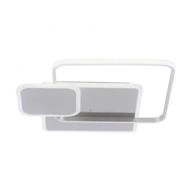 LED Deckenleuchte, stahlfarben, modern, Lichtfarbensteuerung, dimmbar