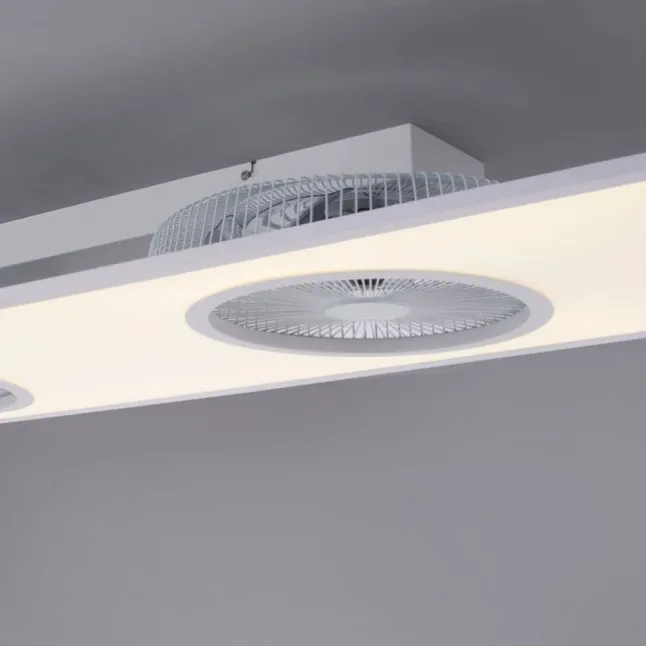 LED Deckenleuchte Ventilator weiß Fernbedienung dimmbar warmweiß kaltweiß