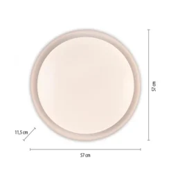LED Deckenleuchte weiß D=58cm dimmbar Fernbedienung CCT