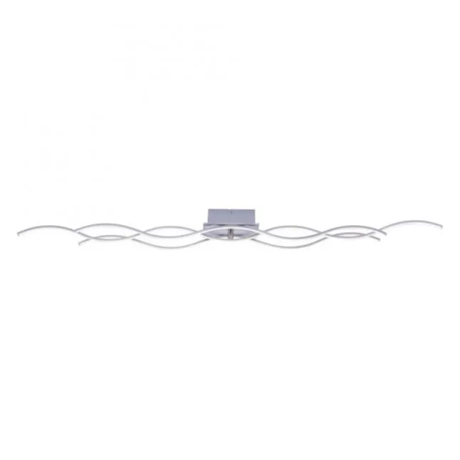 LED-Deckenleuchte, Wellenform, stahl, modern, 3 Lichtbänder, modern, Wave