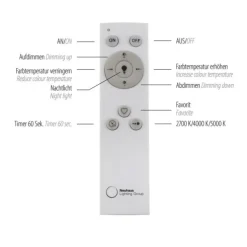 LED Deckenleuchte 45x45 schwarz steuerbar über App dimmbar