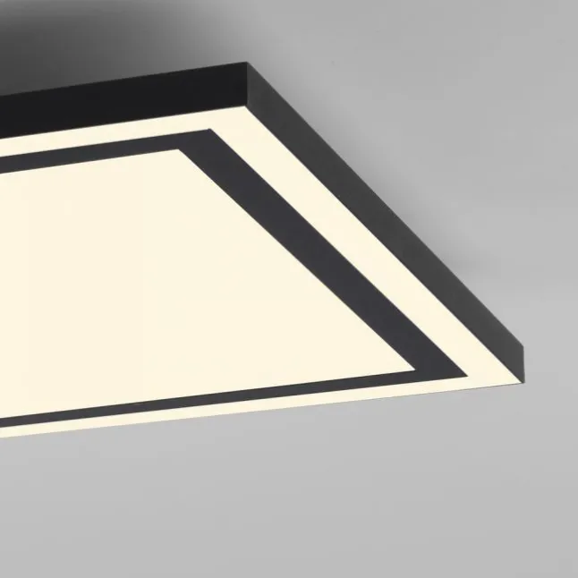 LED Deckenleuchte 45x45 schwarz steuerbar über App dimmbar