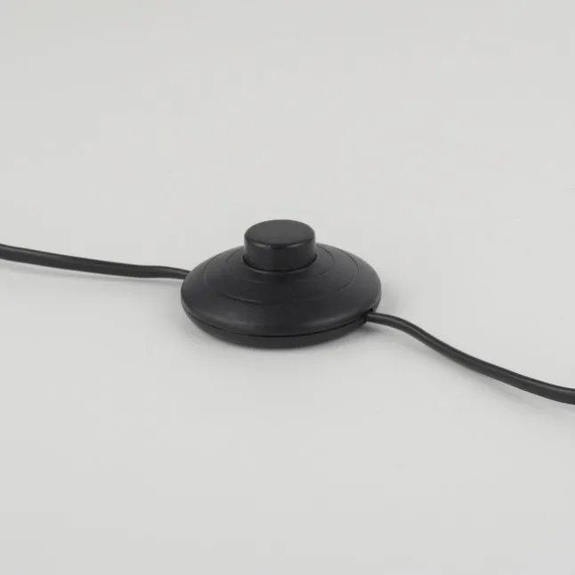 LED 2 flammige Stehlampe schwarz drehbar Fußschalter schlichtes Design