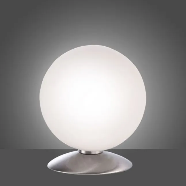 LED-Kugelleuchte, Tischleuchte, warmweißer Lichtfarbe, Touchdimmer, blendfrei