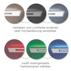LED Panel, Cut-Out Design, 45x45 cm, RGBW, Fernbedienung