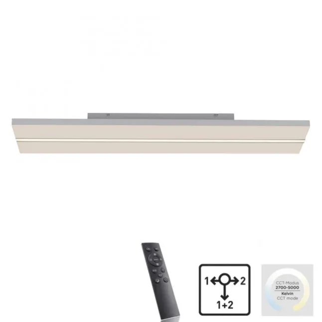 LED Panel, Deckenleuchte, 100x25cm, modern, Fernbedienung