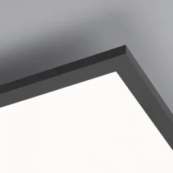 LED Panel, Rahmen schwarz, dimmbar, CCT Farbsteuerung, quadratisch, modern