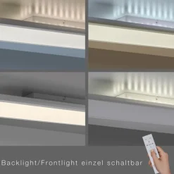 LED Panel, weiß, 120x30cm, dimmbar, Backlight, Farbsteuerung