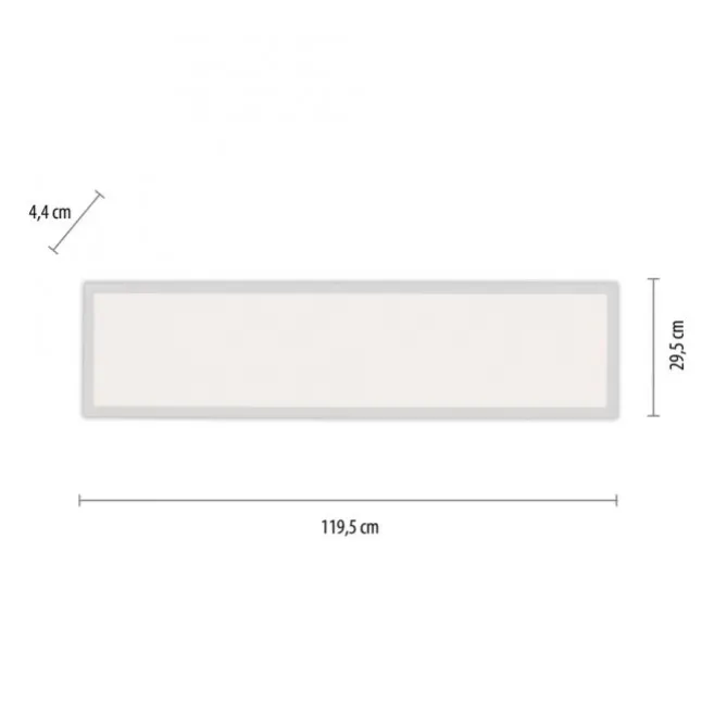 LED-Panel, weiß, 120x30cm, flach, CCT, dimmbar, Deckenleuchte