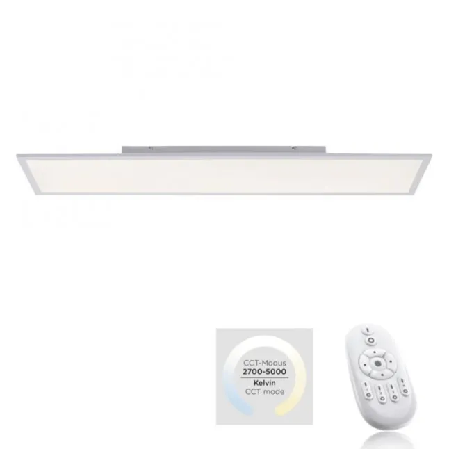 LED-Panel, weiß, 120x30cm, flach, CCT, dimmbar, Deckenleuchte