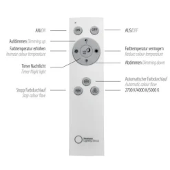 LED Panel, 100x25cm, RGB und CCT Steuerung, dimmbar