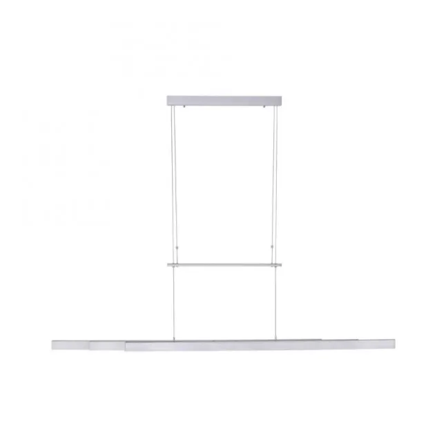 LED-Pendelleuchte, Alu, höhenverstellbar, ausziehbar, Touchdimmer