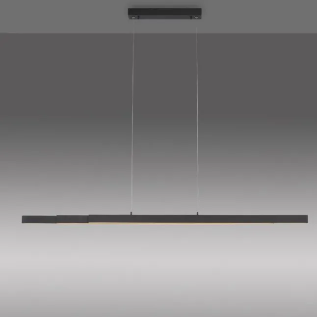 LED Pendelleuchte, anthrazit, höhenverstellbar, ausziehbar