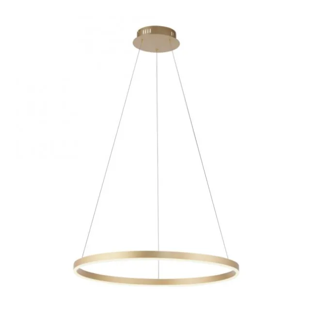 LED Pendelleuchte messing matt rund Ø60cm dimmbar Switchmo warmweiß