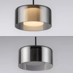 LED Pendelleuchte RIKA schwarz dimmbar höhenverstellbar Memoryfunktion