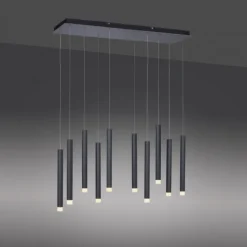 LED-Pendelleuchte, schwarz, warmweiß, IP20, Innenleuchte