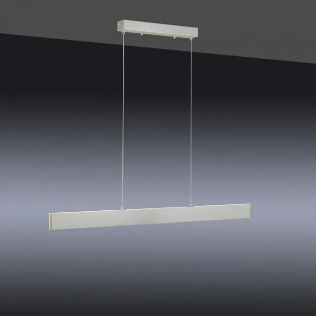 LED Pendelleuchte silber, Fernbedienung, Tuya App smarthome