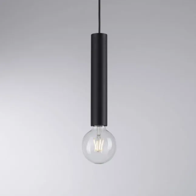 LED Pendelleuchte zeitlos schlicht schwarz Innenleuchte 3 flammige Pendellampe