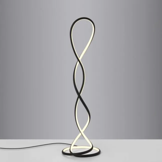 LED Stehleuchte modernes Design, TWIST, schwarz,