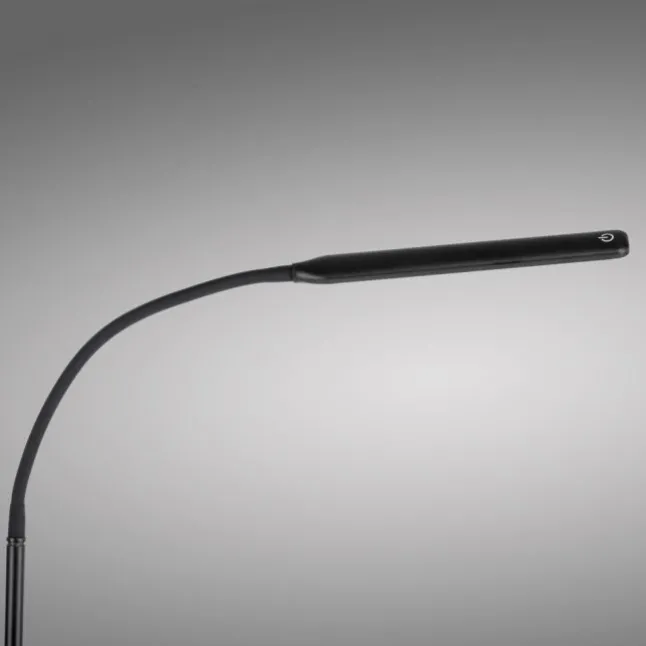 LED Stehleuchte schwarz dimmbar 3 Stufen CCT Touchdimmer Spots drehbar