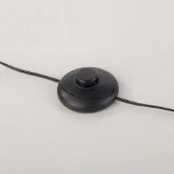 LED Stehleuchte schwarz schlichtes Design Fußschalter warmweiß